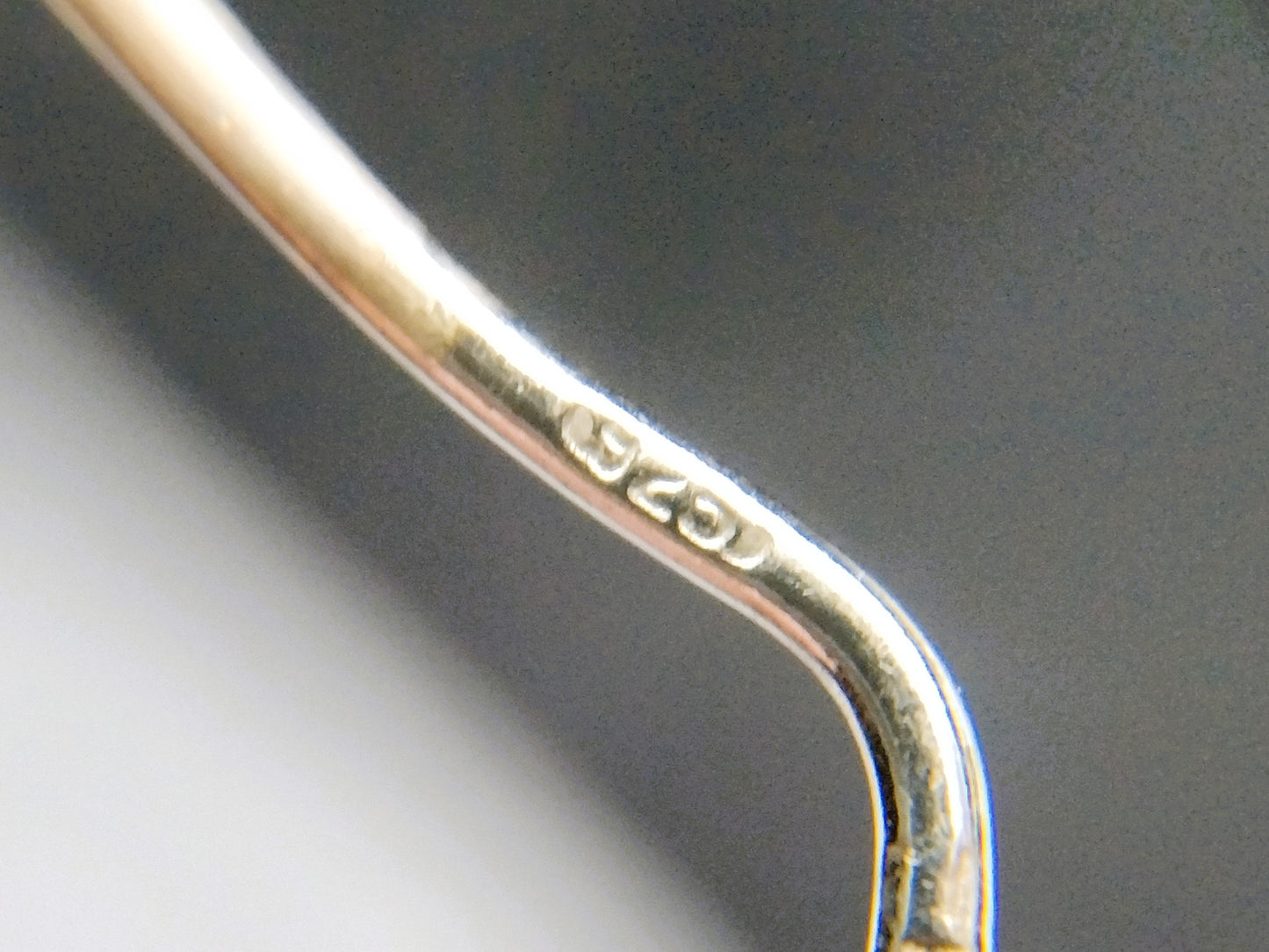 Silver hoop earrings, 925