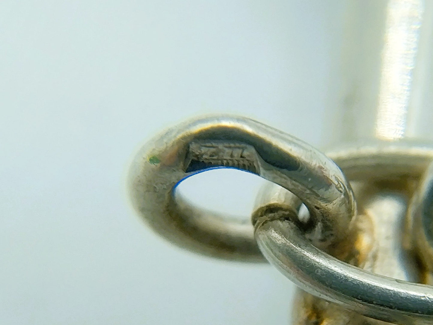 Zilveren manchetknopen met parelmoer, Chinese tekens