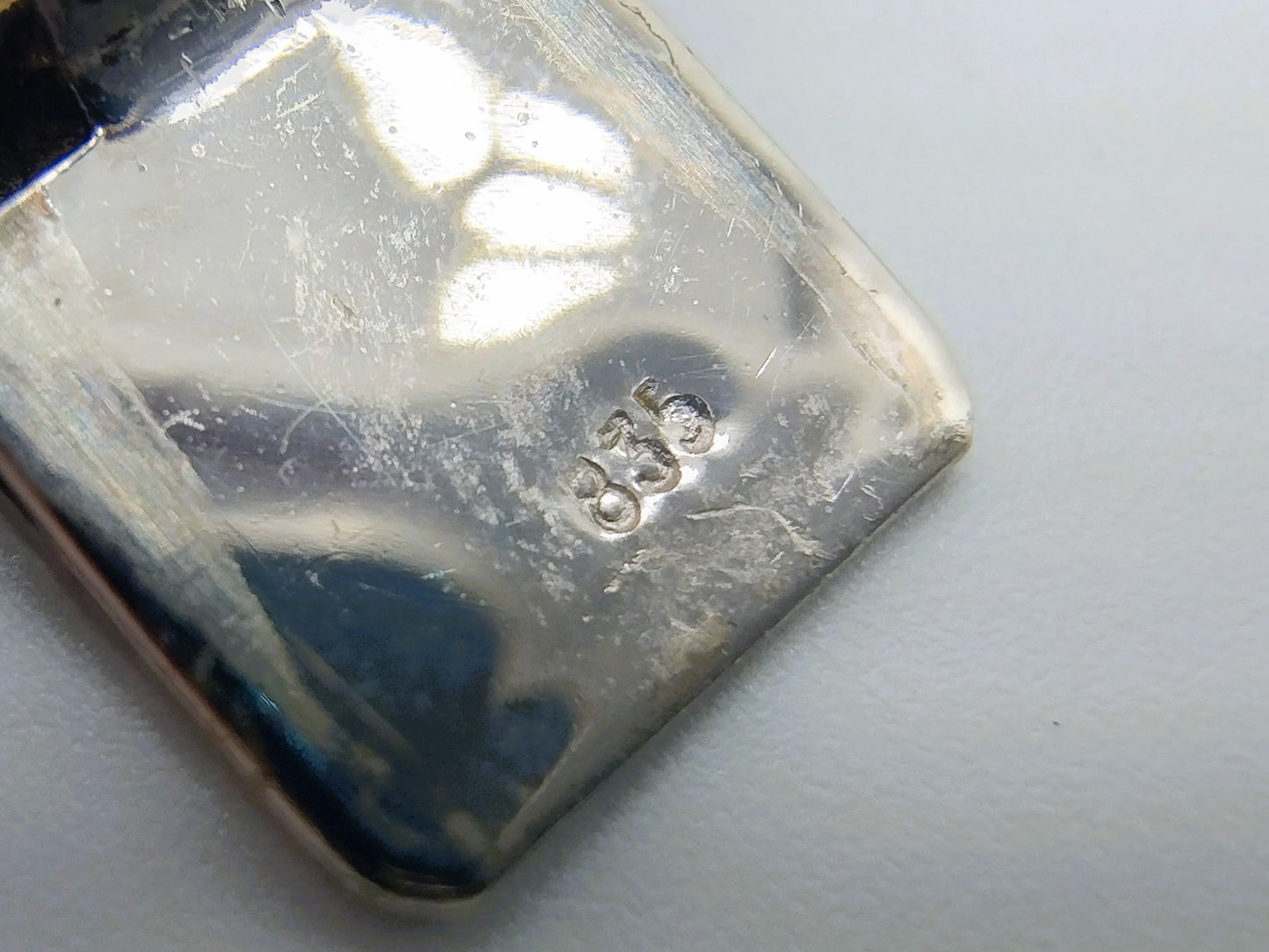 Bloedkoralen armband met zilveren slot met parel, 19 cm