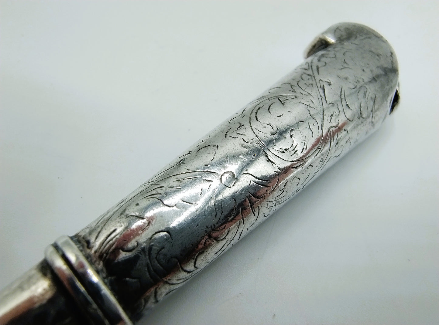 Zilveren reismes met stalen lemmet, 18e eeuws