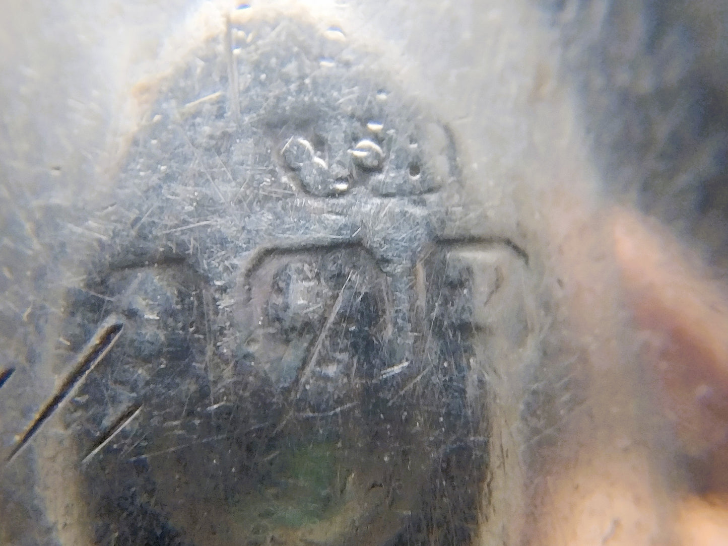 Silver mustard pot with spoon, E. Barnard & Sons Ltd, London, 1977
