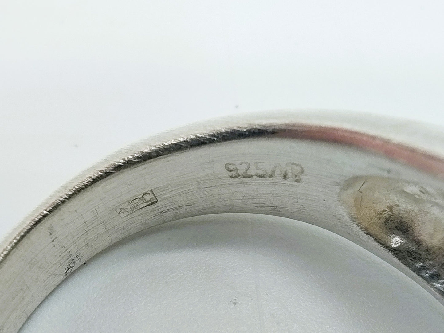Mat zilveren ring, 17 mm