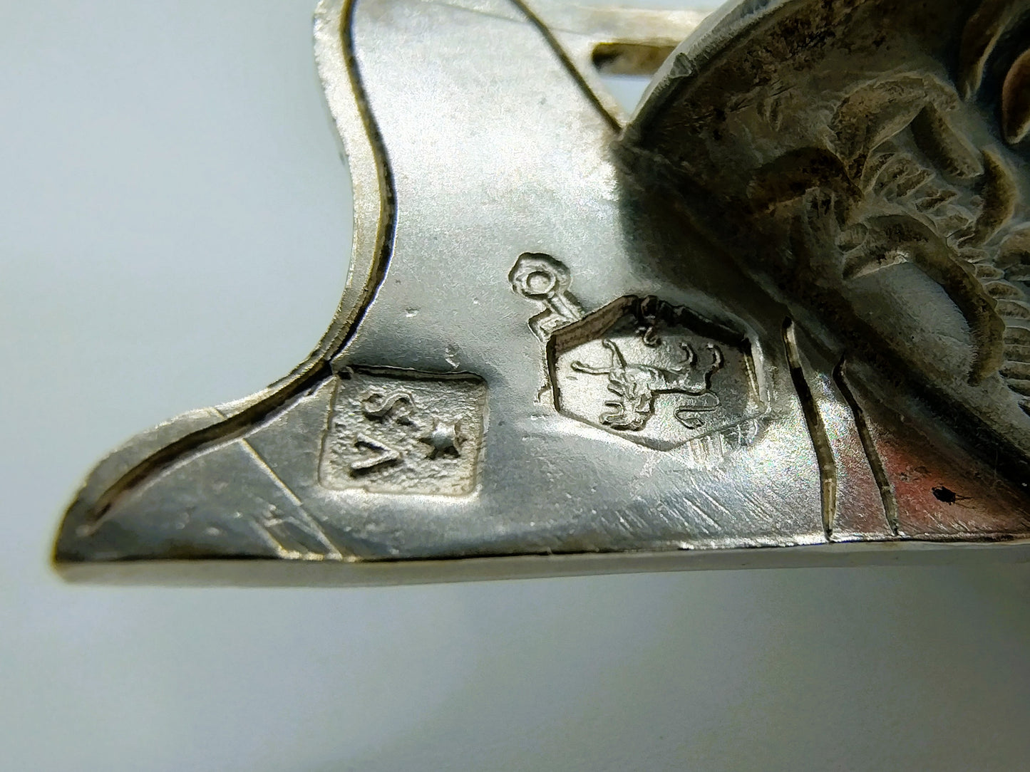Zilveren miniatuur trekschuit met paard, J. van Straten, Hoorn, 1896