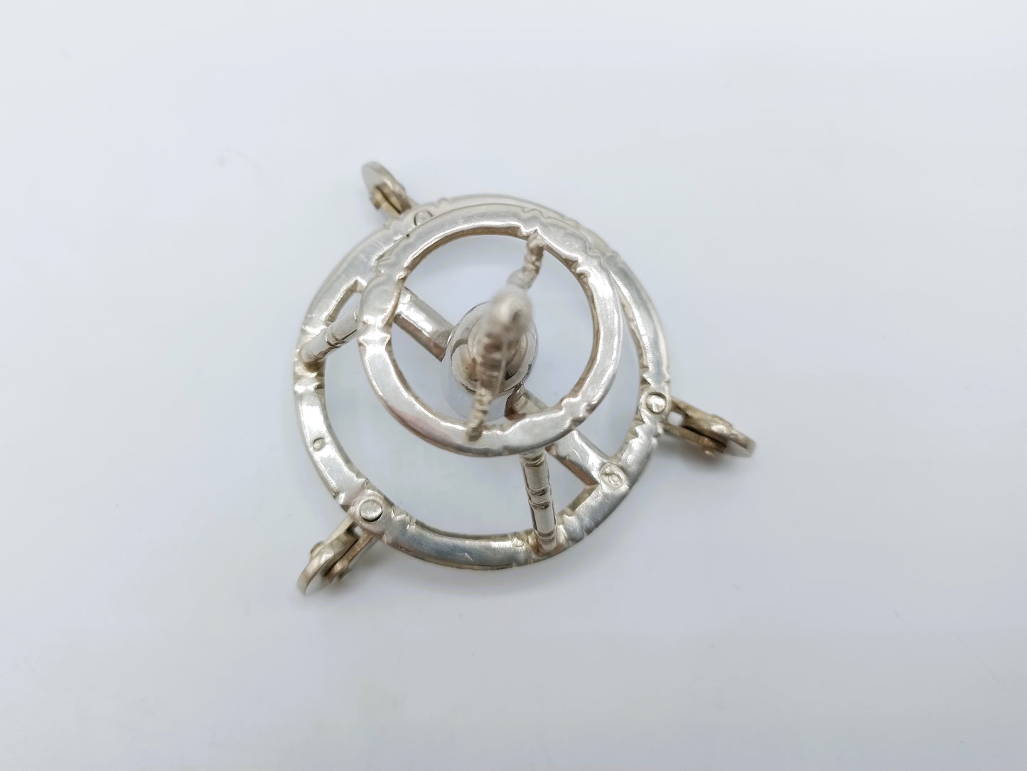 Silver miniature, child in baby walker, A. van Geffen, Amsterdam, c. 1740