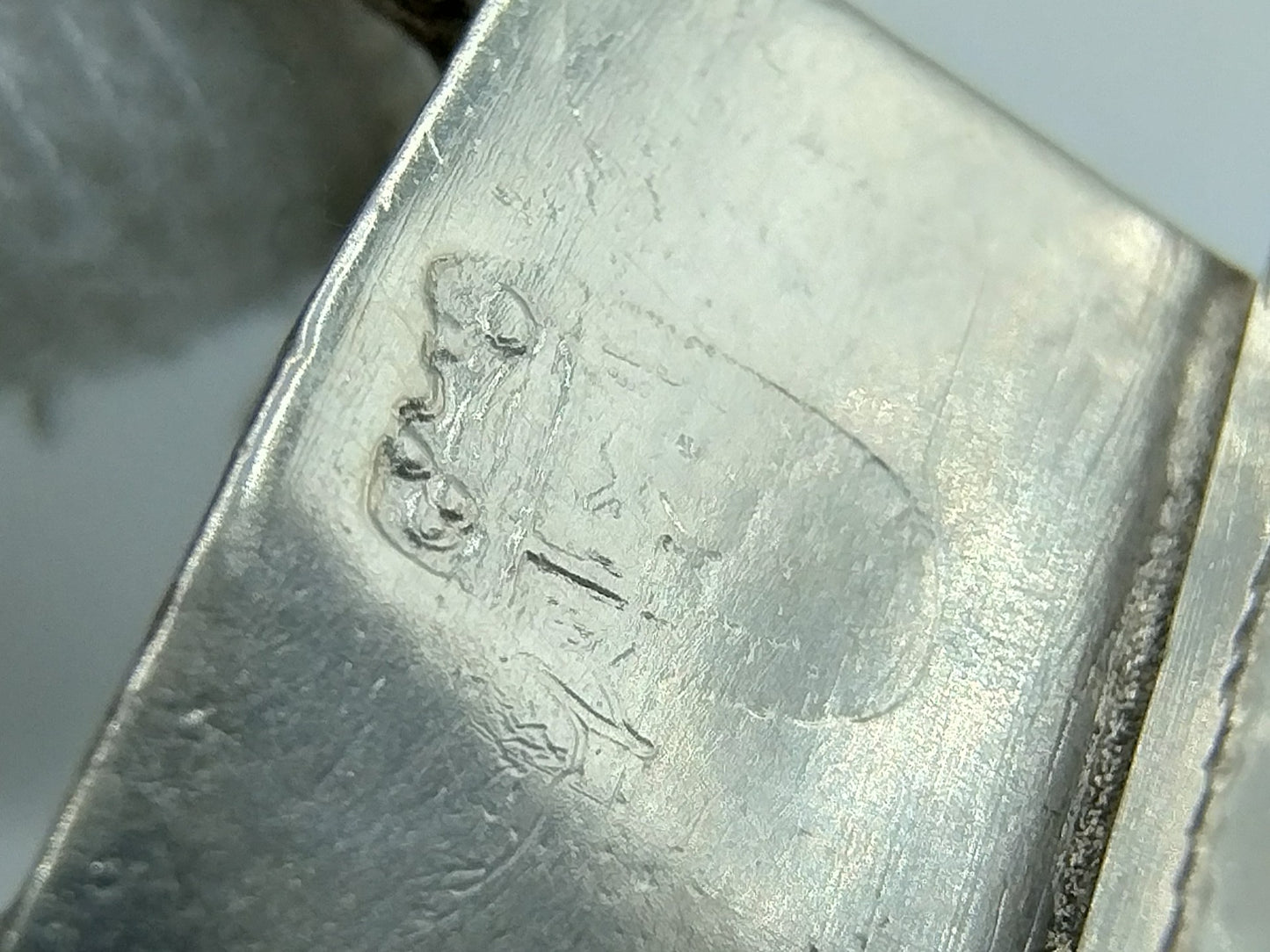 Silver miniature, man with wheelbarrow, 19th century