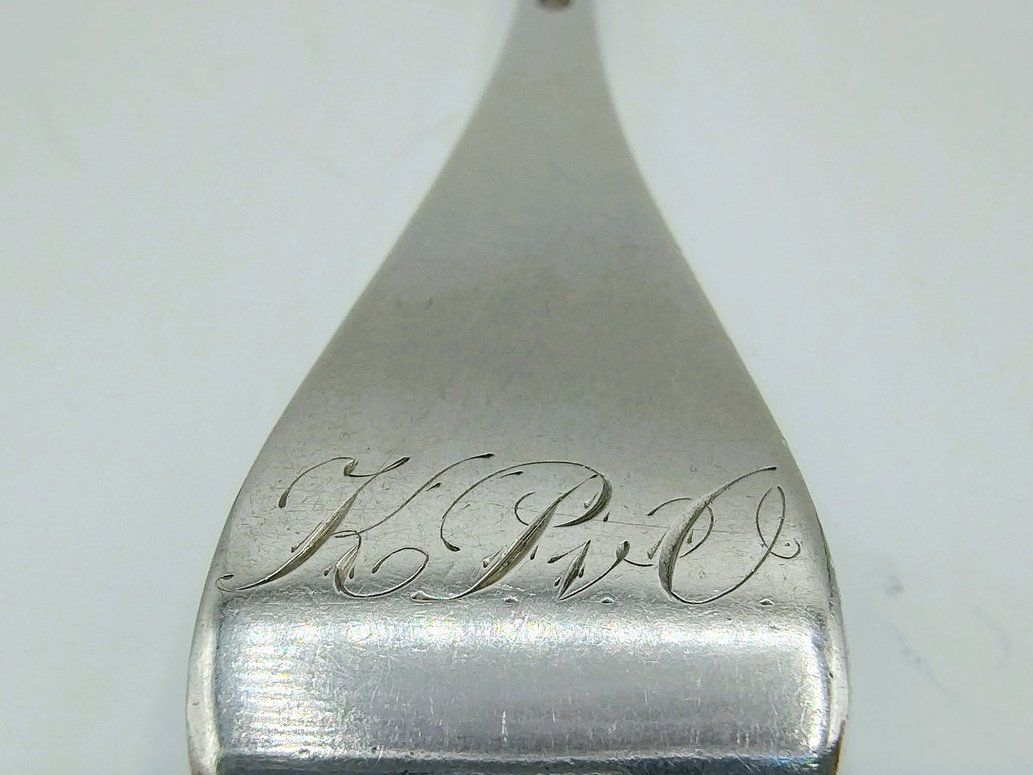 Silver spoon, J.D. Sluyter, Amsterdam, 1738