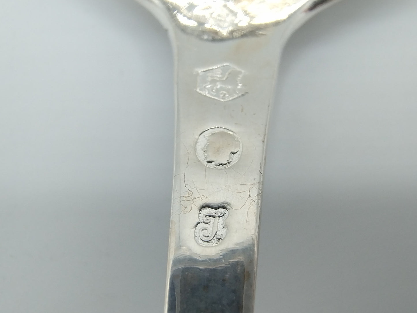 Silver cream spoon, P. Schmidt, Leeuwarden, 1818