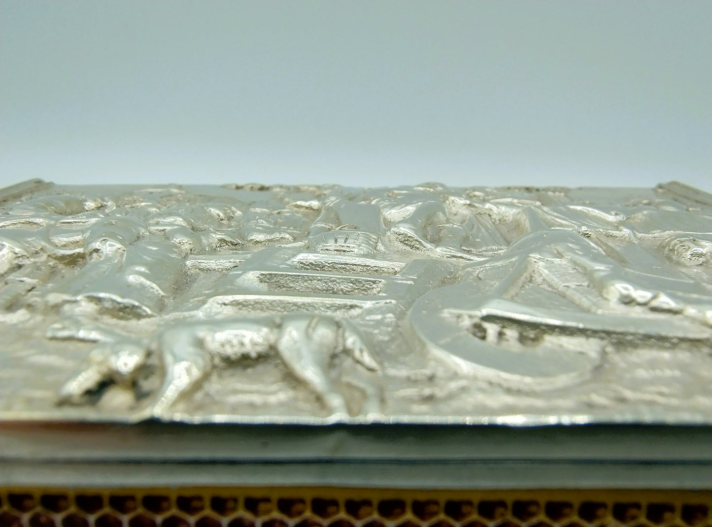 Silver matchbox holder, Zaanlandse Zilversmederij, Amsterdam, 1937