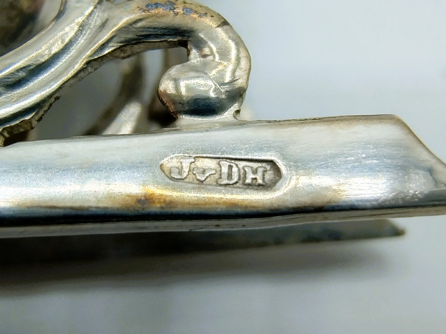 Zilveren miniatuur arreslee, J. van Dijk, Hoorn, ca. 1920