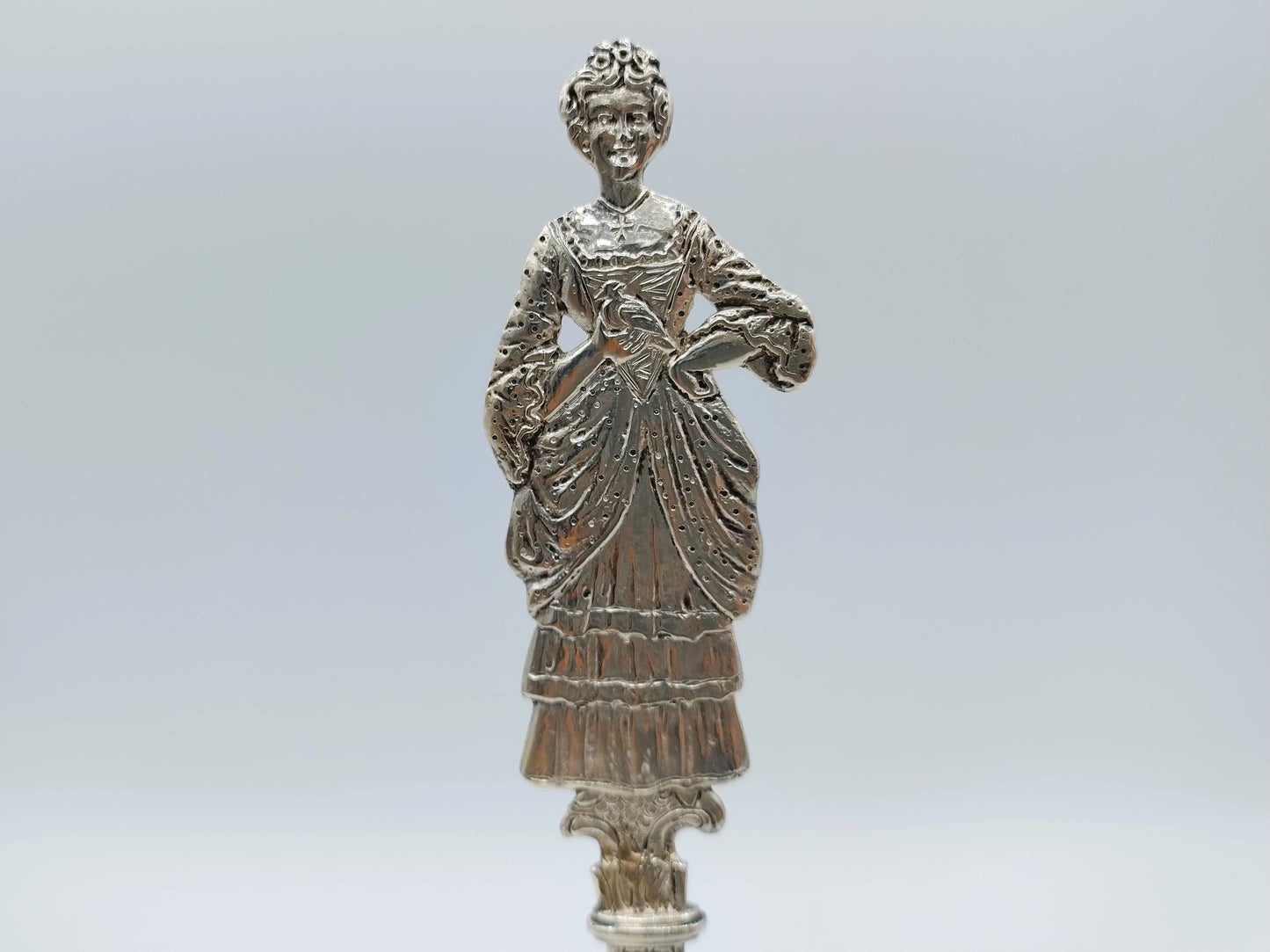 2 Zilveren sierlepels, Hanau, Duitsland, 1895