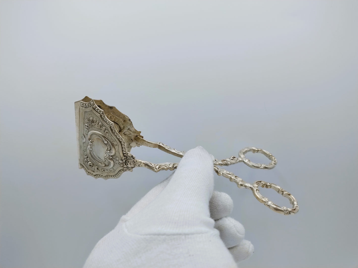 Zilveren petit four- of gebakstang, Weinrank & Schmidt, Hanau, 1880