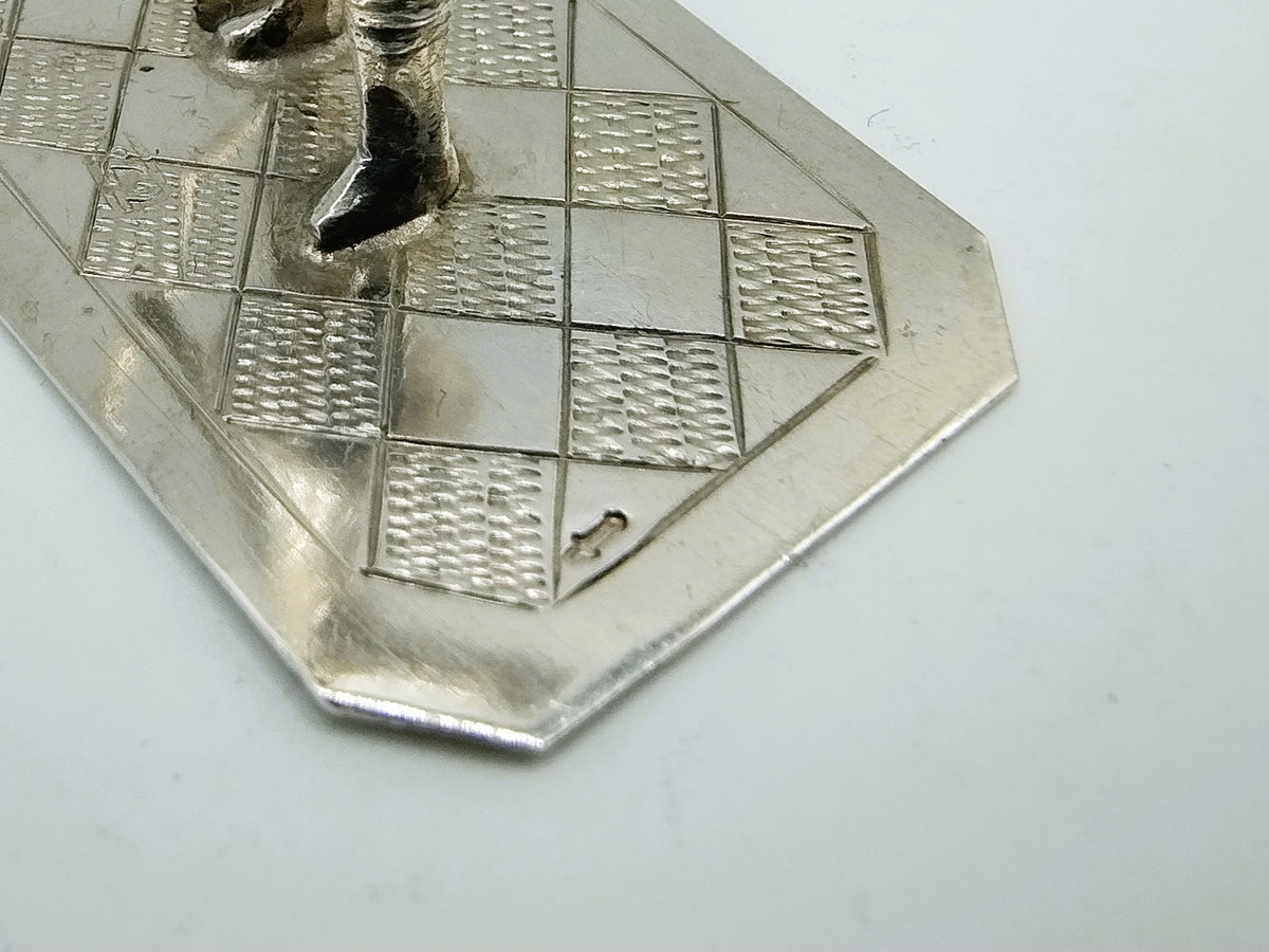 Zilveren miniatuur, schildwacht, J.S. Zwanenburg, Sneek, 1900-1953