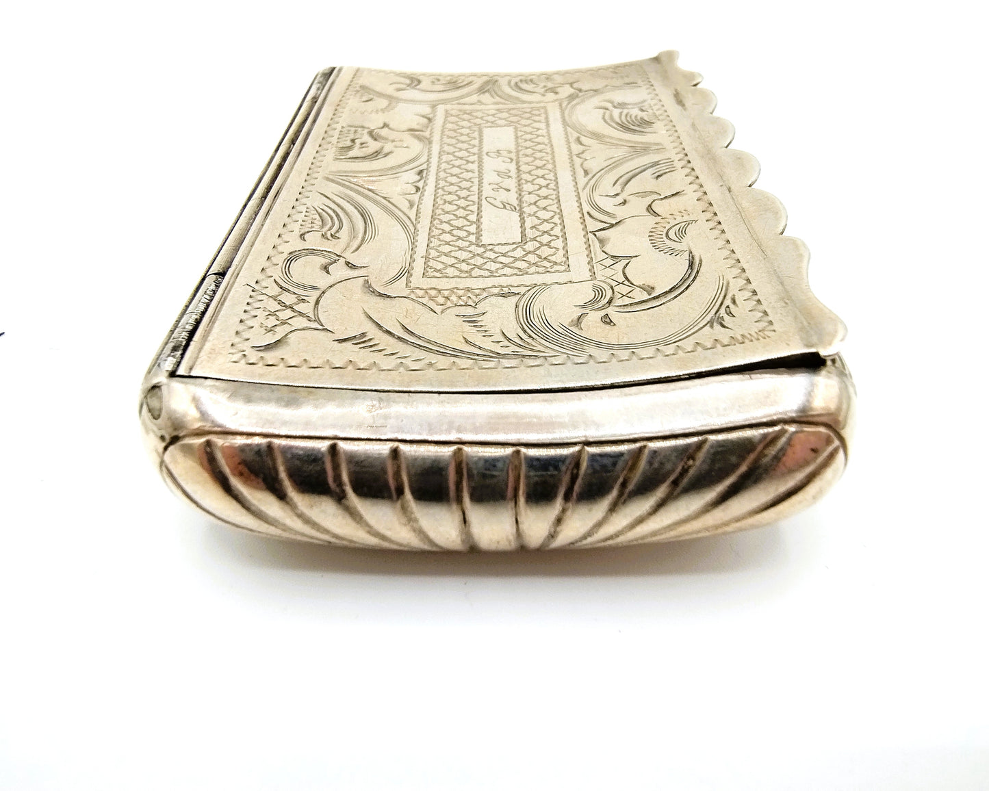 Silver snuff box, HJ van Halteren / Schoonhoven, 19th century.