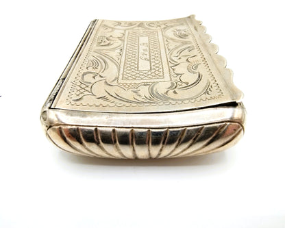 Silver snuff box, HJ van Halteren / Schoonhoven, 19th century.