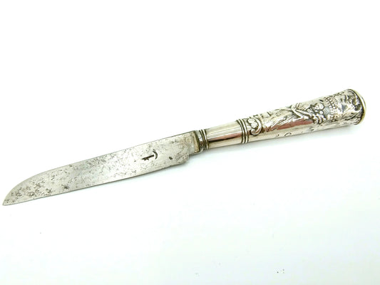 Schager knife with silver handle, G. Reek, Hoorn, 19th century.