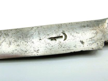 Schager knife with silver handle, G. Reek, Hoorn, 19th century.