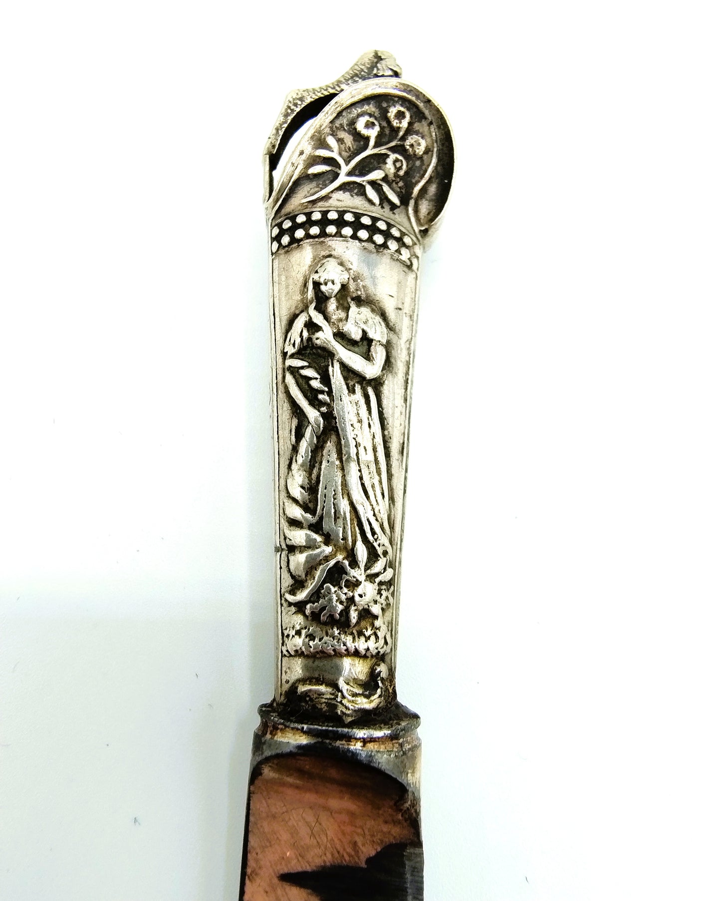 Women's knife with silver handle, N. Reek / Hoorn, 19th century.