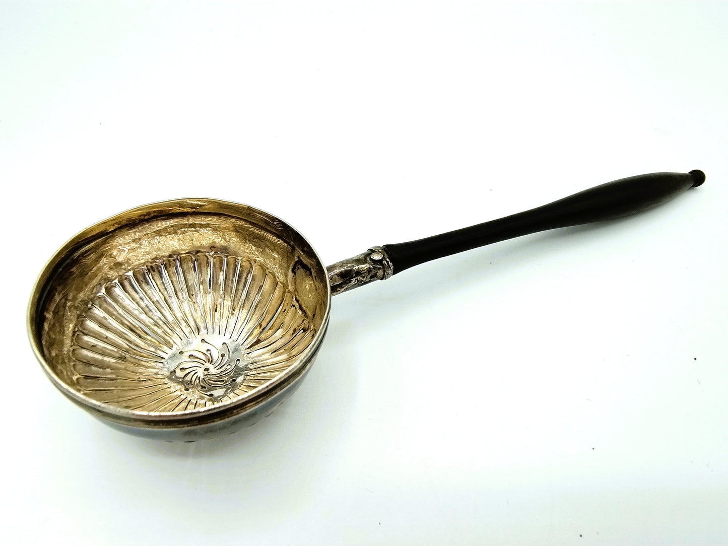 Silver spreading spoon, 18th century