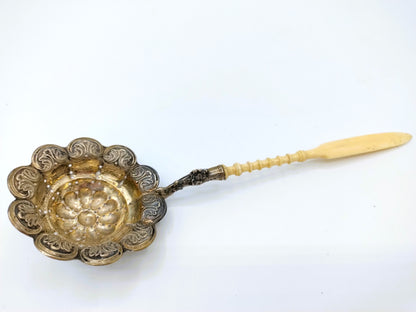 Silver sugar spoon, Germany, 19th century