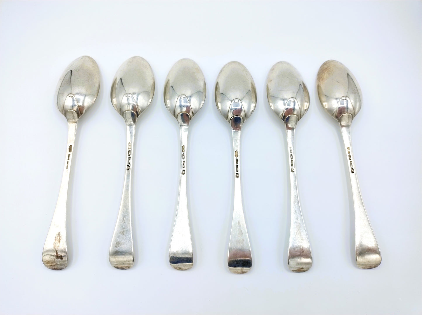 Dinner spoon 6-piece set, Helweg, Hulscher / Amsterdam, 18th century