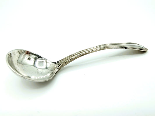 Silver salt spoon, H. Overhulsman / Amsterdam, 18th century