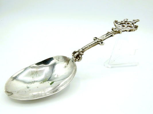 Silver birth spoon, S. van Ommeren, Leeuwarden, 18th century