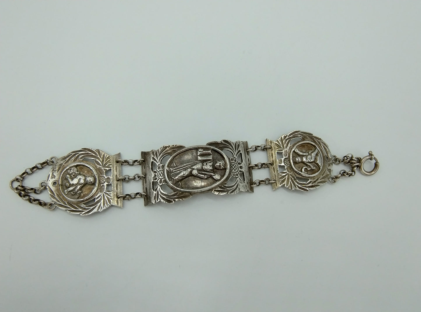 Silver bracelet made from a Bible clasp, RS Zijlstra / Drachten, 19th century