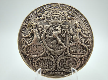 Silver history medal, victory in 's-Hertogenbosch by stadtholder Frederik Hendrik