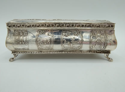 Silver jewelry box, J. &amp; JC Seton / Schoonhoven / 20th century