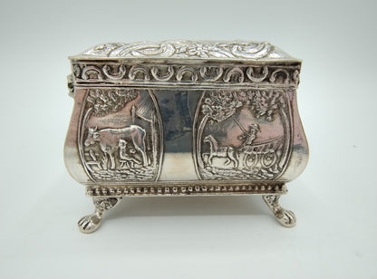 Silver jewelry box, J. &amp; JC Seton / Schoonhoven / 20th century