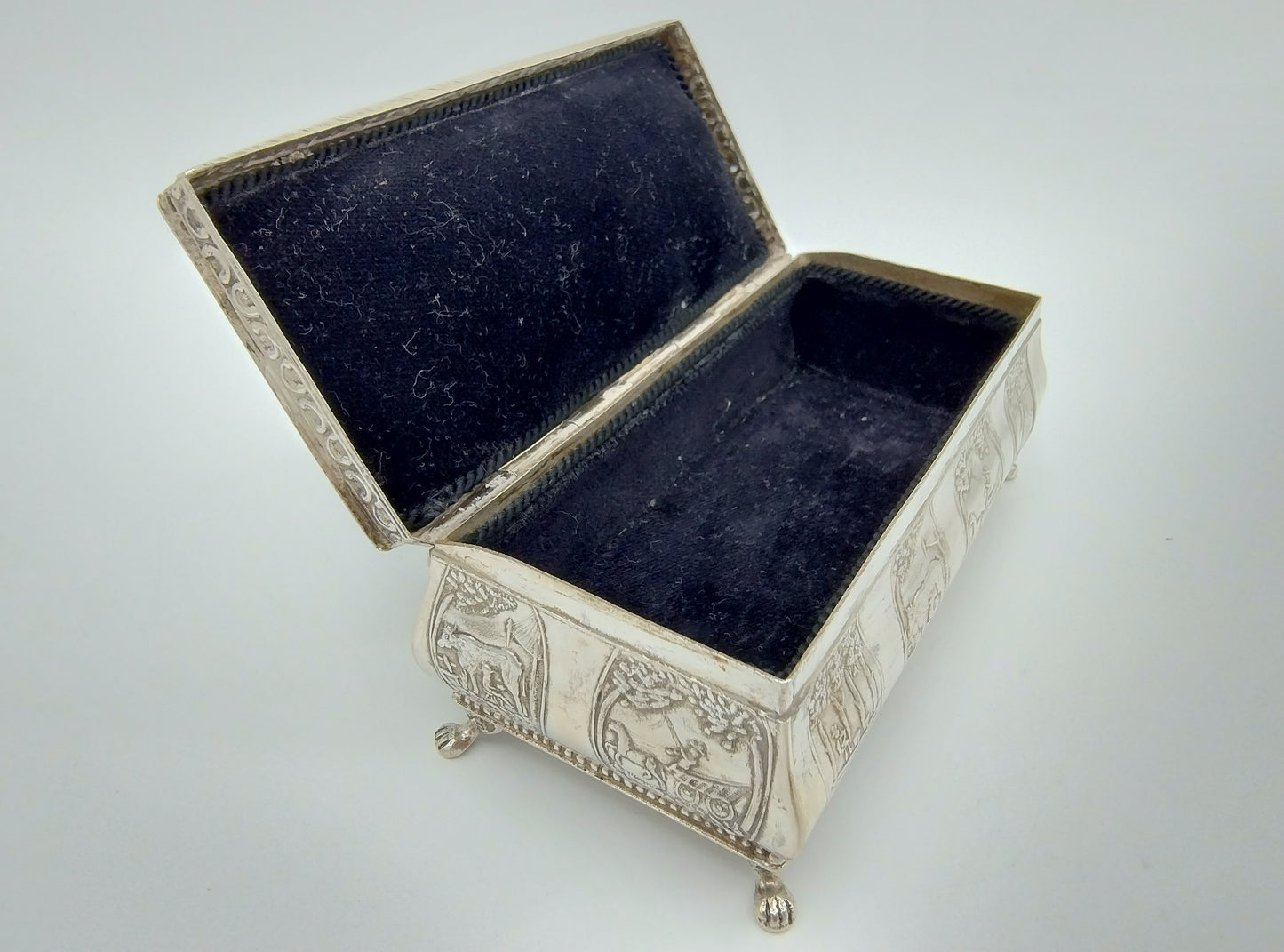 Silver jewelry box, J. &amp; JC Seton / Schoonhoven / 20th century