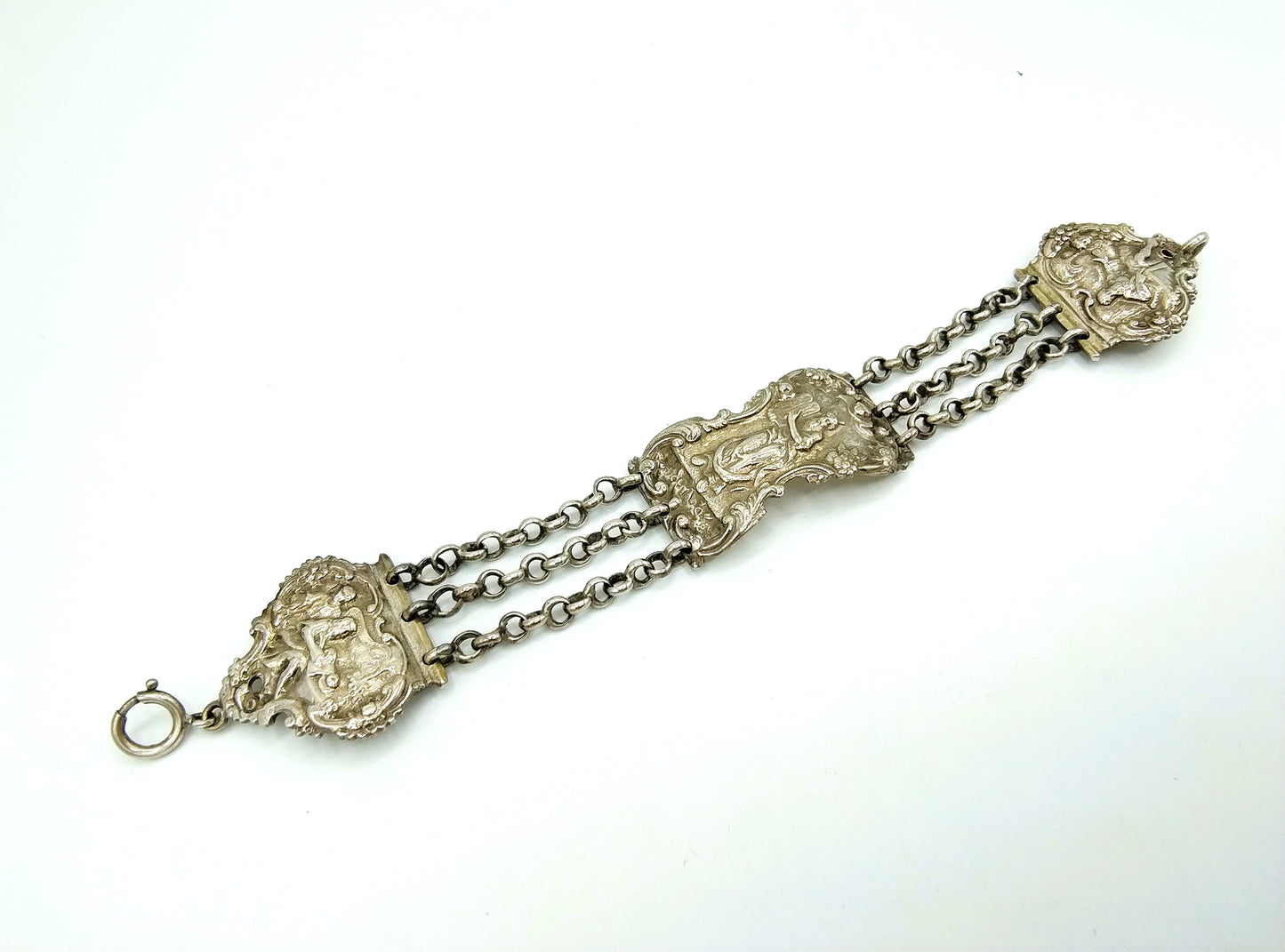 Silver Bible lock bracelet, J. Kooiman Azn / Schoonhoven, 19th century