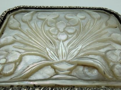 Silver mother-of-pearl box, O. Joling / Midwolda, 19th century