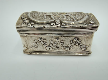 Silver snuff box, J. Kooiman / Schoonhoven, 19th century