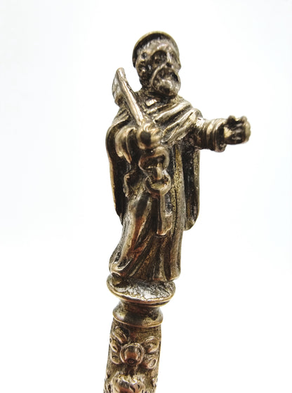 Silver apostle spoon, Gebr. Dingeldein, Hanau, 1880