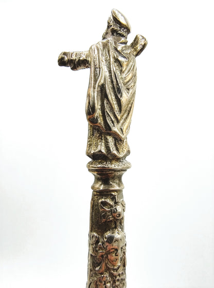 Silver apostle spoon, Gebr. Dingeldein, Hanau, 1880