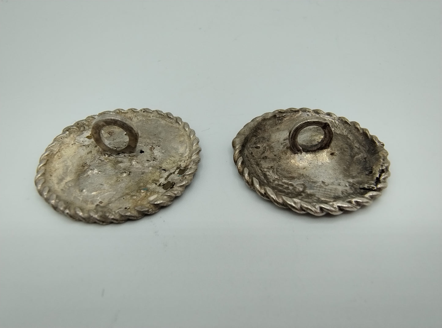 Silver buttons with Biblical depiction, 18th century