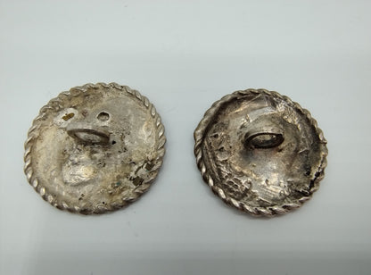 Silver buttons with Biblical depiction, 18th century