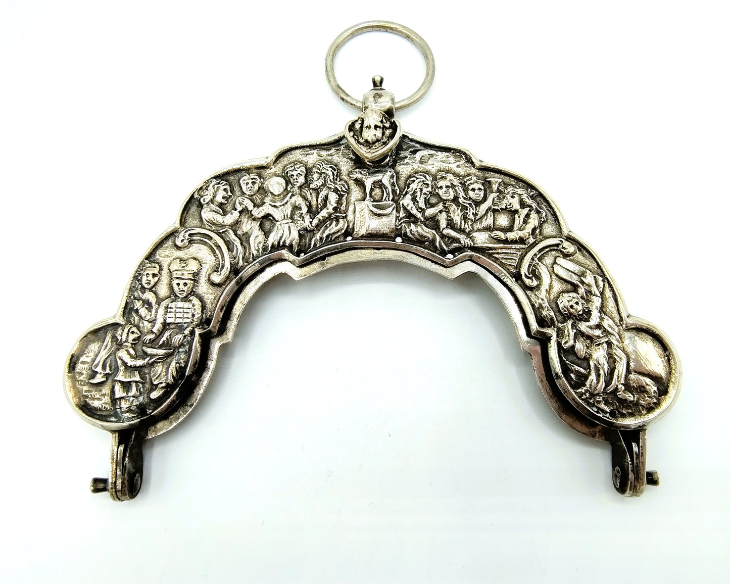 Silver bag bracket, W. Edeling / Schoonhoven, 19th century.