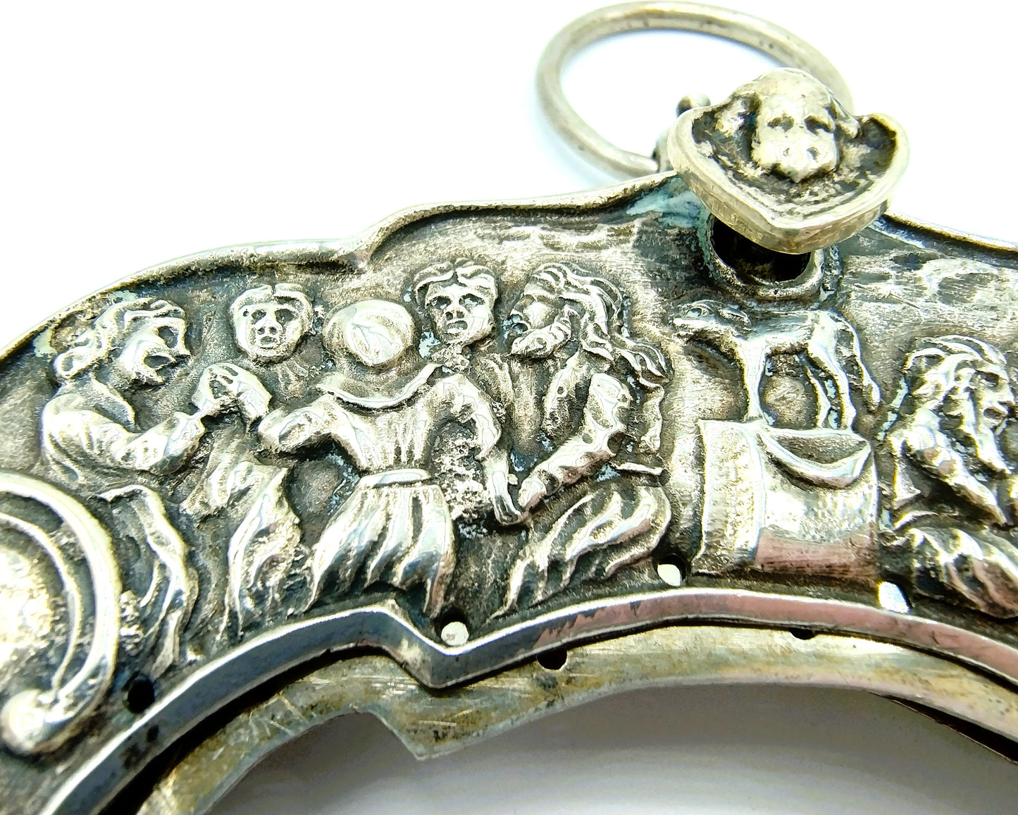 Silver bag bracket, W. Edeling / Schoonhoven, 19th century.