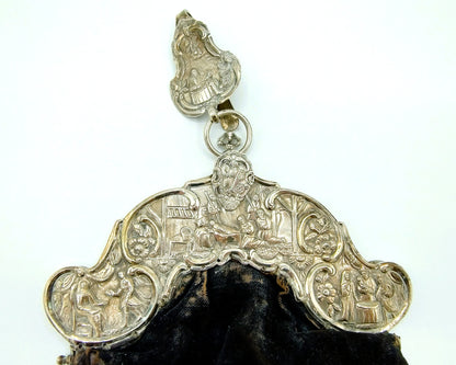 Silver bag bracket, A. Oosterwerf / Sneek, 18th century