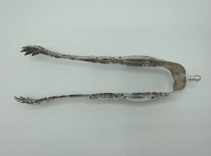 Silver lump tongs, France, 19th century