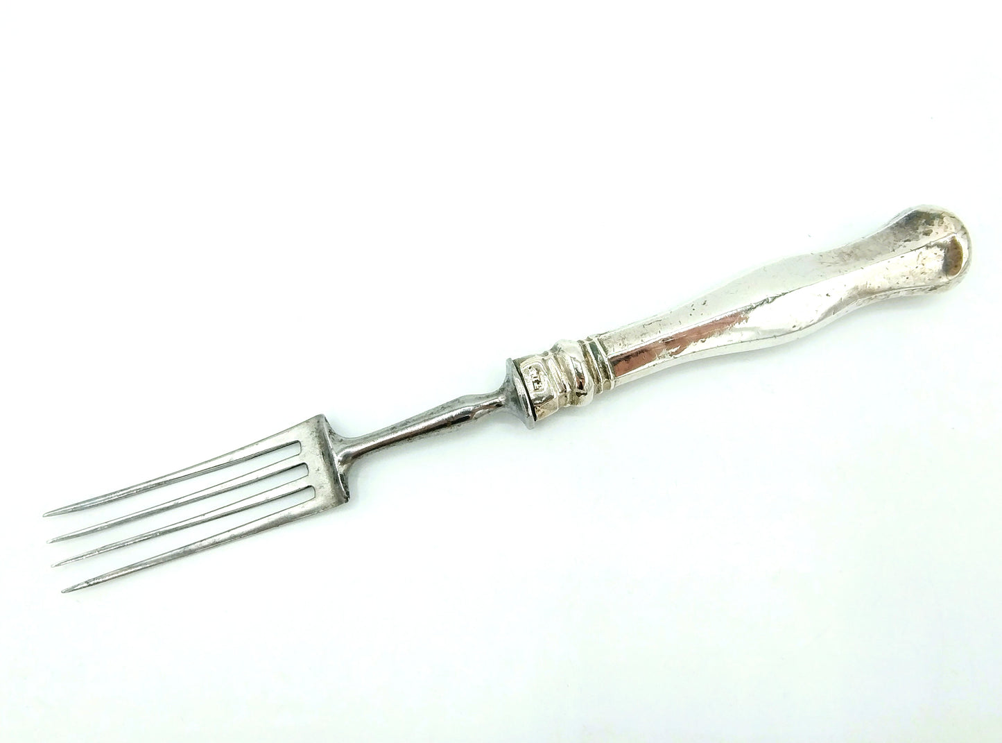 Fork with silver handle, T. Dub / Vienna / Austria, 19th century