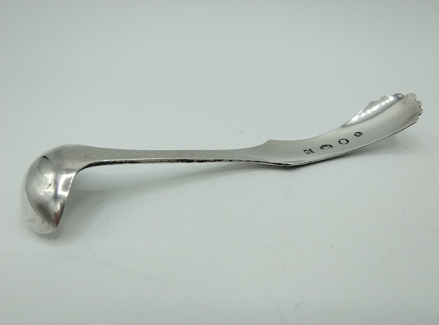 Silver mustard spoon, BC Verkerk / Amsterdam, 19th century