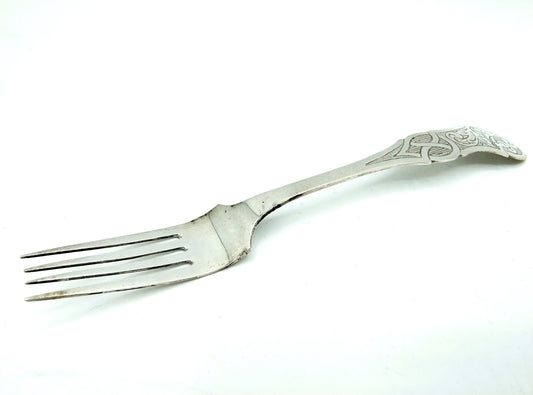 Silver fork, YTH van Erp / Leeuwarden, 19th century