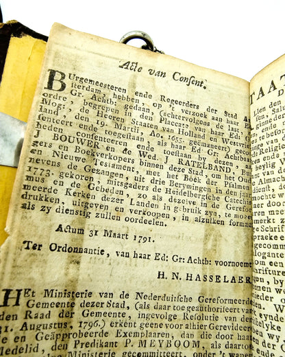 Bibel mit silbernen Schlössern, J. van Geelen / Gouda (?), 18. Jahrhundert