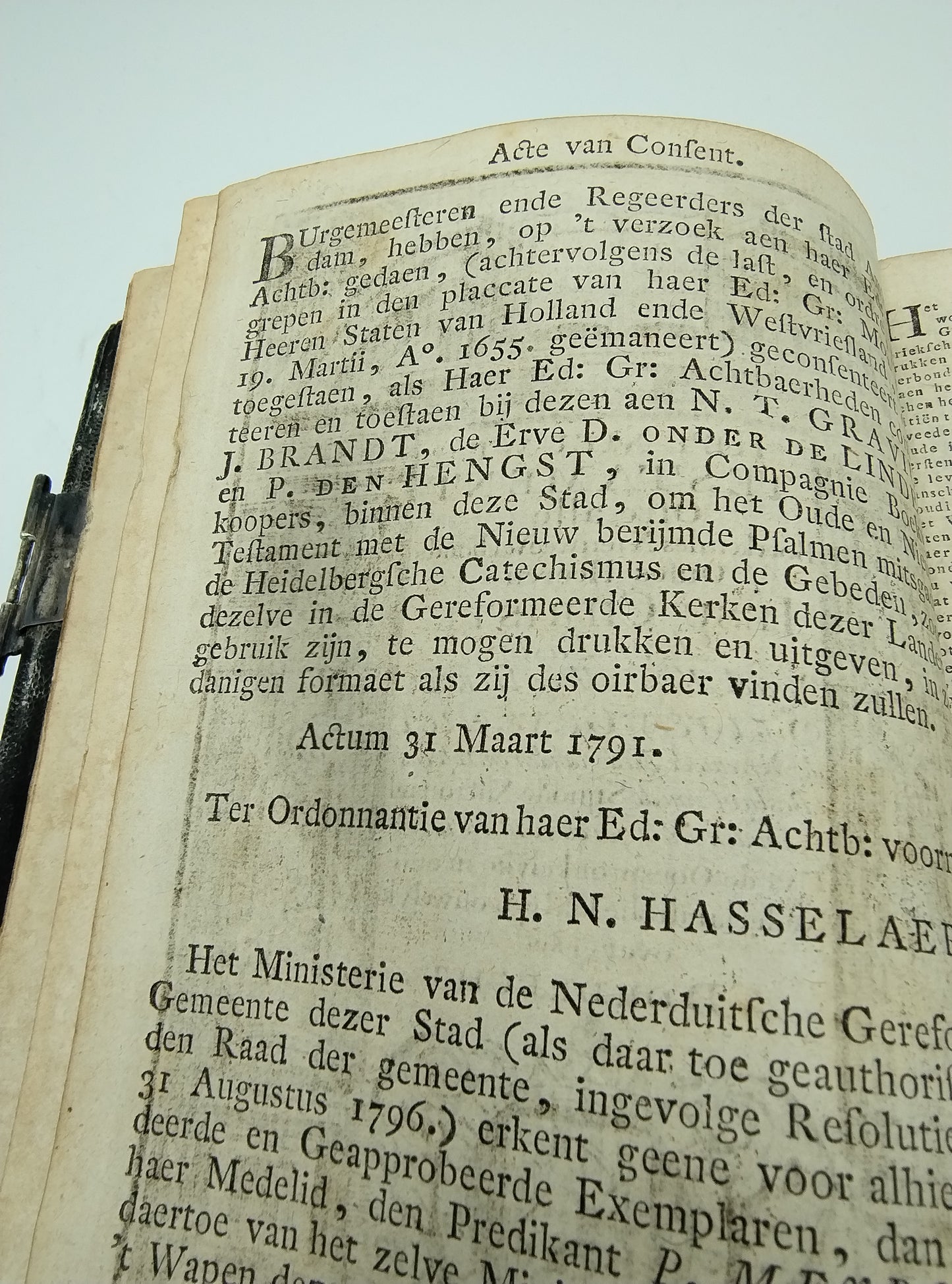 Bibel mit Silberverschlüssen, J. Yskamp / Harlingen, 19. Jahrhundert