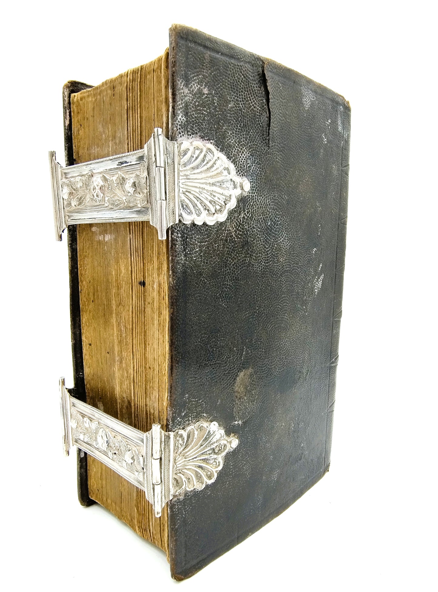 Bible with silver clasps, AH Lazonder / Schoonhoven, 19 century