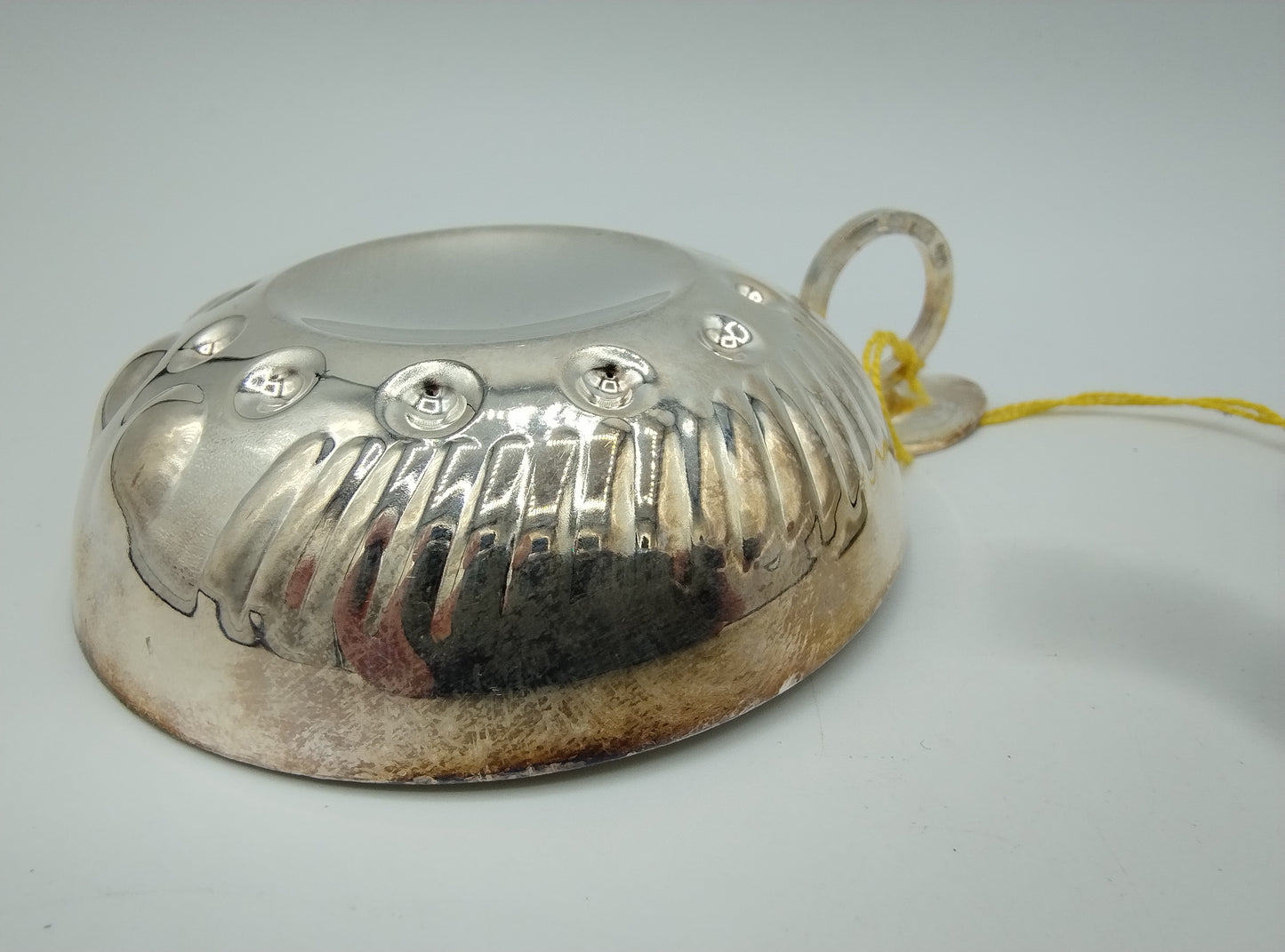 Silver wine tasting dish, France, 20th century