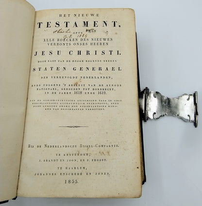 Bible with silver lock, 19th century